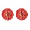 2pcs Red Chemical Resistant Combo Seat/Disc Fits Both Snap and