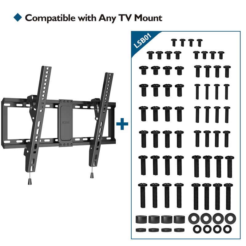 BONTEC Universal TV Mounting Hardware Kit Compatible with Most TVs