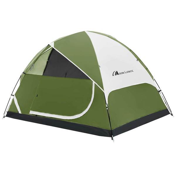MOON LENCE Camping Tent 6 Person Backpack Tent Easy Setup Outdoor Tents Waterproof with Rainfly Green