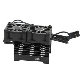 RC Brushless Motor Cooling Fan, 8.4V 32000RPM Strong Heat Dissipation Brushless Motor Dual Cooling Fan for RC Car 3 Colors (Black)