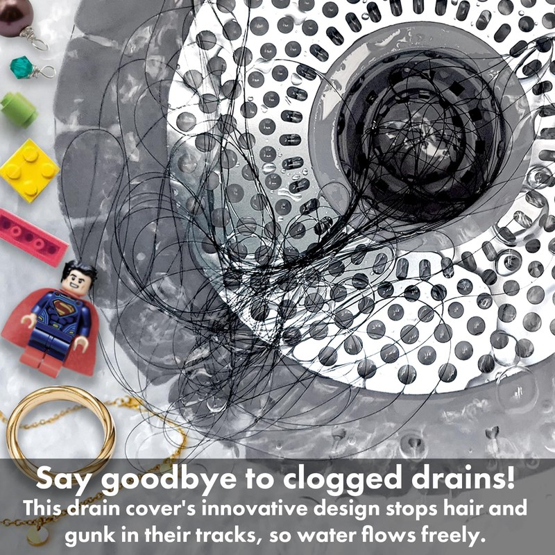 Shower Drain Hair Catcher/Bathtub Shower Drain Hair Trap/Strainer Stainless Steel