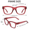 OCCI CHIARI Cateye Reading Glasses for Women 1.50 Fashion Cute