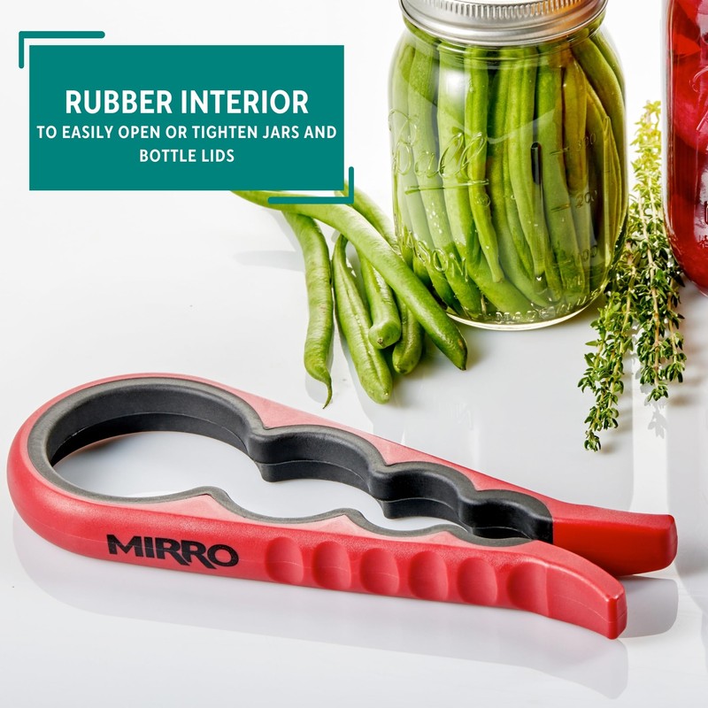 MIRRO Canning Jar Opener, Red