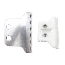Adjustable 2 Hole Double Wide Trimmer for Wahl Detailer #8290, 5 Star Razor Edger #8051, G-Whiz #8986, Hero #8991, Sterling Definitions #8085. 5 Star Detailer Corded(Ceramic + Sliver Blade)