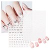Buziba Bows Nail Stickers with Rhinestones Self-Adhesive Bowknot Nail Art