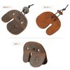 Ringsun Leather Archery Finger Tabs,Handmade Archery Finger Guard for Shooting