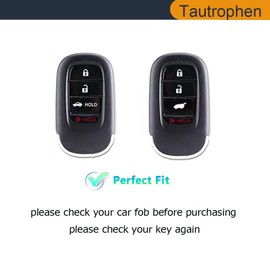 Tautrophen Key Tautrophen Key Fob Cover for Honda 2023 2024 Civic Accord Pilot HRV Lx CRV lx Odyssey Car Key Case Protector Holder Shell