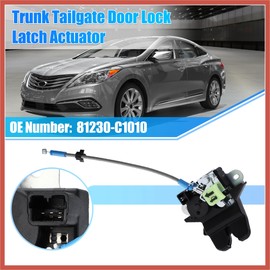 ACROPIX Trunk Latch Lock Actuator 81230-C1010 for Hyundai Sonata 2015-2017 with Cable Rod Remote Trunk Tailgate Door Latch Lock Actuator Motor Rear Trunk Lid Lock Latch Actuator Car Parts