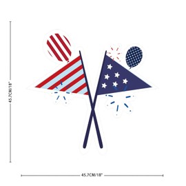 Vinyl Wall Quotes Stickers 4th of July Red Navy Blue American Flag Vintage Wall Art Murals Home Decor Memorial Day Wall Decals Stickers for Kids Room Car Backdrop Trucks