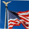 Toddmomy Eagle Flag Pole Finial Eagle Topper Flagpole Golden Head