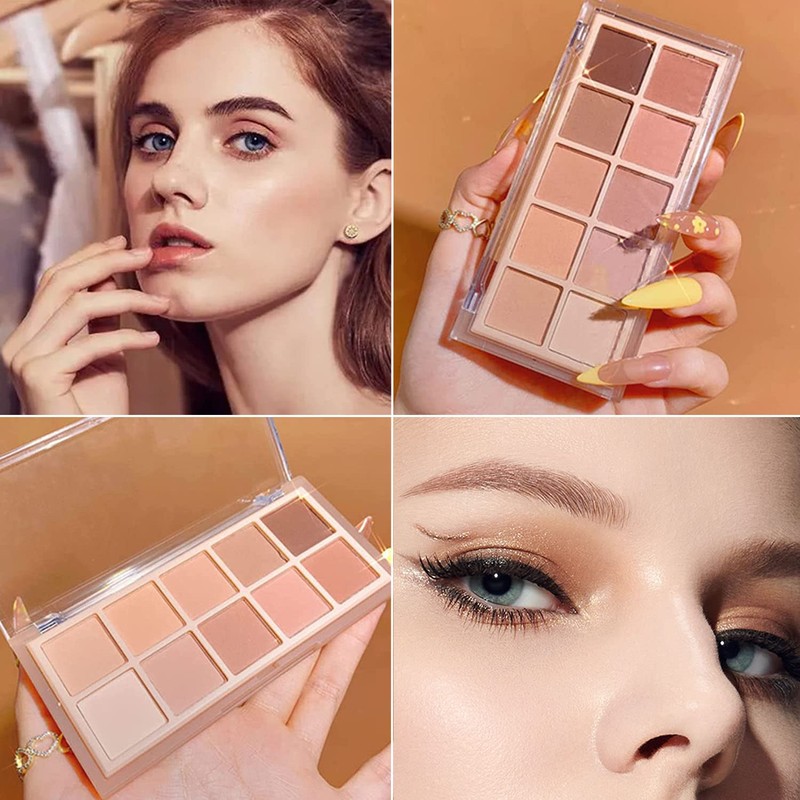 10 Colors Eyeshadow Palette Matte Naked Eye Shadow Makeup,High Pigmented,