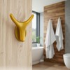 Household Storage Bathroom Hook Towel Hooks 8-Pack Plastic Ox Horn