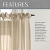 Elrene Home Fashions Vienna Tie-Top Sheer Window Curtain Panel, 52"