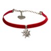 Alpenflüstern Costume Jewellery Set Costume Velvet Choker and Earrings Rhinestone