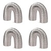 Imperial FX0597 T-Flex Heavy-Duty Flexible Dryer Duct Vent Hose, 4-in