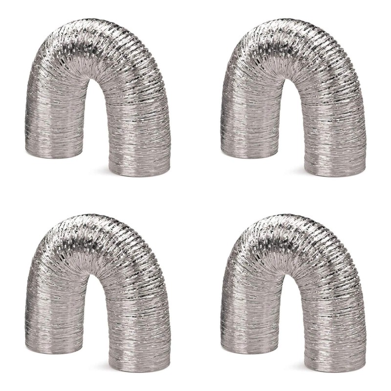 Imperial FX0597 T-Flex Heavy-Duty Flexible Dryer Duct Vent Hose, 4-in