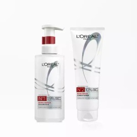 L'Oreal Paris [본딩케어] 로레알파리 본드리페어 샴푸 + 본드리페어 헤어팩 250ml [Bonding Care] L'Oreal Paris Bondi Repair Shampoo + Bondi Repair Hair Pack 250ml