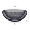 HYOATREA Mesh Fruit Bowl Decorative Fruit Basket Metal Candy Dish