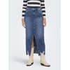 ONLY ONLEmma Life Women's Midi Jeans Skirt with Slit and
