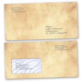 Envelopes Antique Paper Pack of 10 DIN C6 (162 x 114 mm) Paper-Media