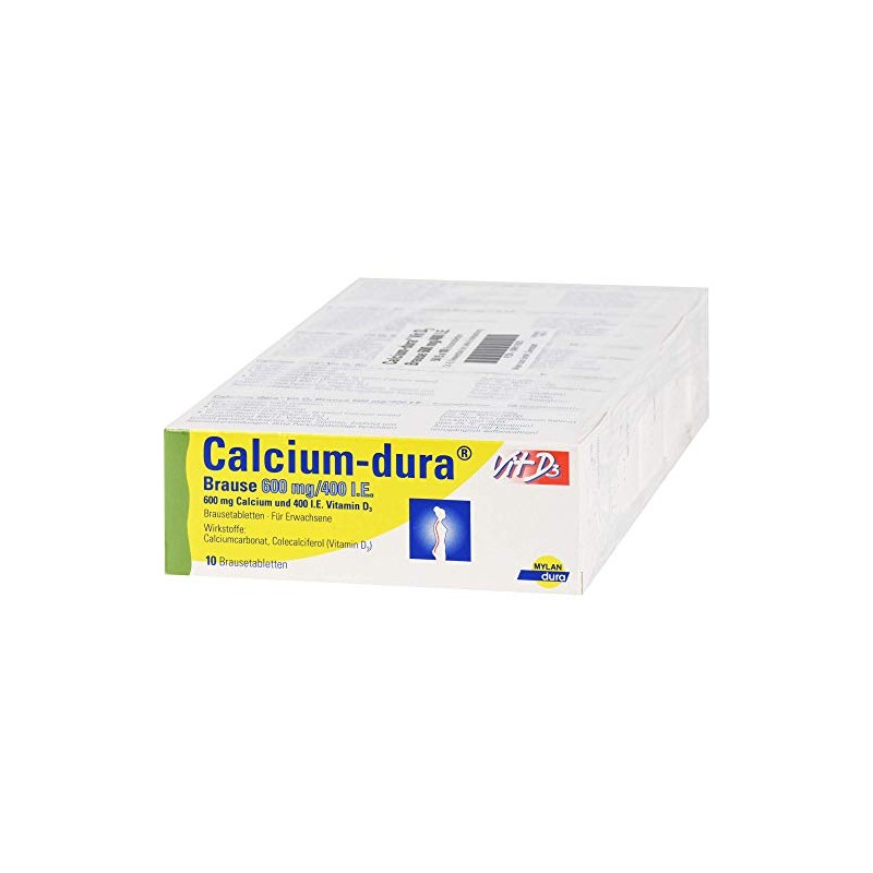 Calcium Dura Vit D3 Shower Head 600 mg/400 IU Pack