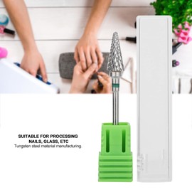 Brocas para Uñas,ANGGREK 5 en 1 Broca para Uñas Acero de Tungsteno Nail Art Manicure Drill Bits Electric Pedicure Manicure Grinding Head Nail Drill(Etiqueta verde)