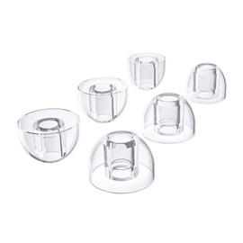 KBEAR KT01 Earbuds Tips, kz zs10 pro Ear buds Rubber Tips, Silicone iem tips for zs10 pro x, zsn pro x, castor, edx pro, zar, tangzu wan'er, for moondrop chu 2, aria, blessing 3 iem, Earphones (Clear)