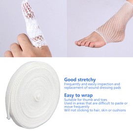 Elastic Mesh Tubular Bandage, Breathable Fixation, Head Bandage, Thumb and Toe Bandage Made of Non-Woven Fabric, Easy to Wrap, for Bundling and Changing Wound Dressings