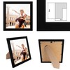 CABBEL Picture Frame 20 x 20 cm, Black, Sturdy MDF