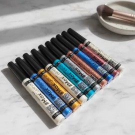 Kit De 10 Delineadores Líquidos De Ojos Kj Colores Metálicos                                                                                          