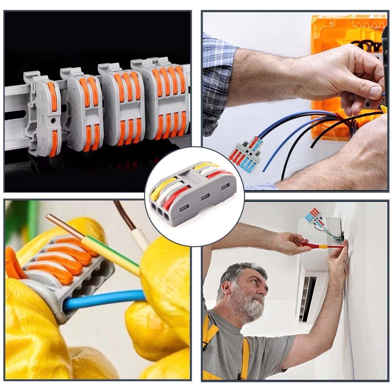 Koverflame Quick Lever Wire Connectors: Compact Electrical Splicing Kit, 0.4-2.5