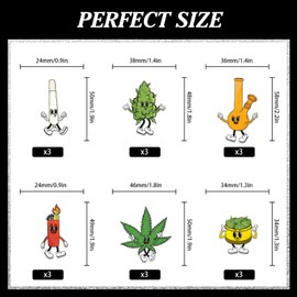 18 Pieces Cool Green Leaf Happy Birthday Natural Cupcake Decorations Set – This is Natural Plant Party, 420 Birthday Party Planter Decoration Supplies - LIANGSS