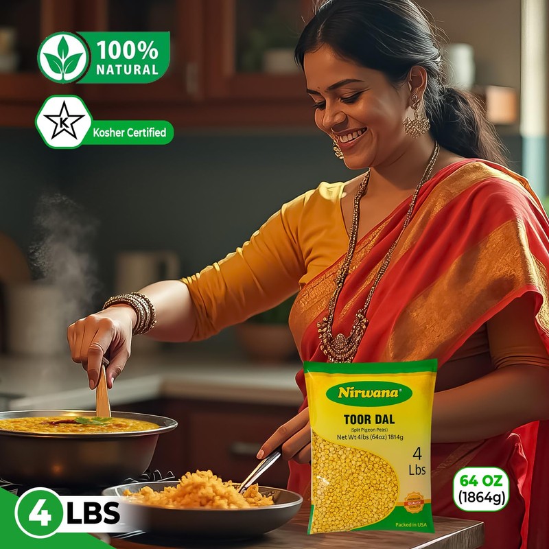 Split Pigeon Peas (Toor Dal) – Premium Dry Yellow Lentils