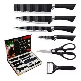 Total Supplier 6 Pizs Juego De Cuchillos De Acero Inoxidable Profesional