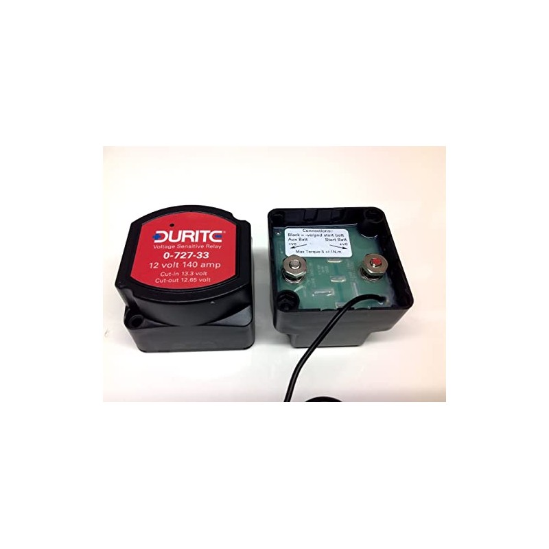 12V 140amp Durite 0-727-33 voltage sensitive/intelligent Split Charge Relay