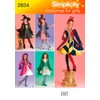 Simplicity Sewing Pattern 2834 Girl Costumes, A (7-8-10-12-14)