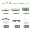 Ceramic Cookware Set Non Stick 8Pcs Pots and Pans Set