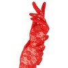 Brimekichio Red Lace Gloves for Women, Tea Party Long Red