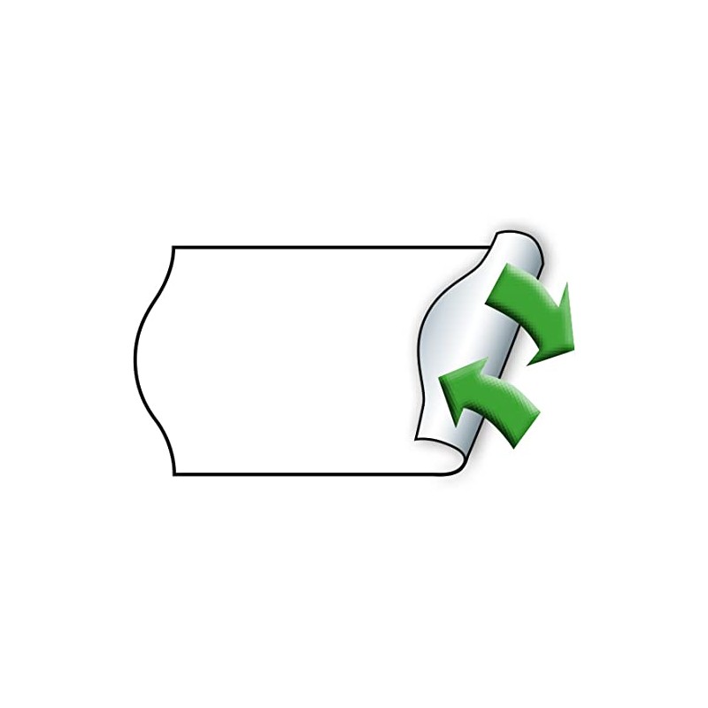 Meto Price Gun Labels (22×12 mm, Single-line, 12.000 Labels, White,