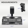 VIVO Clamp-on 12 x 9 inch Rotating Laptop Tray, Extra