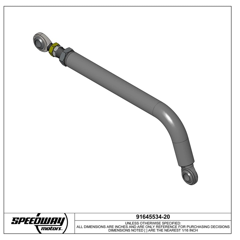 4.5 Bend Lightweight Chrome Moly Adjustable Panhard Bar, 20 In.