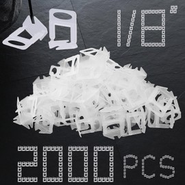 Tile Leveling System Clips 1/8" 2000 Piece 3.0mm Tile Leveler Clips DIY Tile Spacers Tile Leveling Clips for Professional Ceramic Tile and Stone Installation