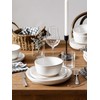 LE TAUCI Dinnerware Sets 12 PCS, Ceramic Plates and Bowls