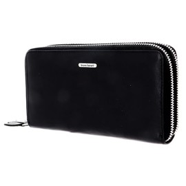 bruno banani New York Double Zip Around Wallet Black, black