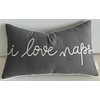 EURASIA DECOR Naps Fix Everything Embroidered Decorative Lumbar Accent Throw