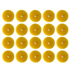 Figura Santa - 20 TEELICHTE aus 100% BIENENWACHS - Bienenwachskerzen Biokerzen hochwertige Teelichter Naturkerzen Honigkerzen nachhaltige Kerzen - 20er Set - reines Imker Bienenwachs & Bio Baumwolle