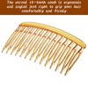 DOPENSPI Pack of 16 Hair Combs for Plugging, 14 Teeth