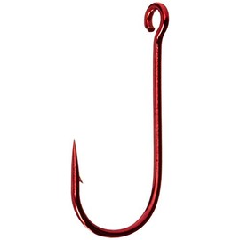 (Size 4/0, Red) - Gamakatsu Siwash Hook Nickel& Red Size 8-8/0