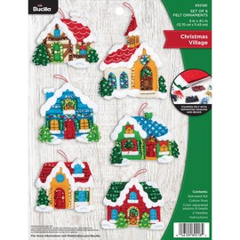 Bucilla Christmas Village Felt Applique Kit