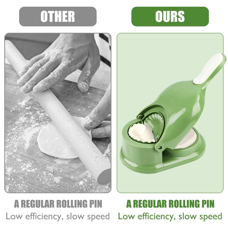 KFDDRN Dumpling Maker Tool 2 in 1 Dumpling Maker Mold